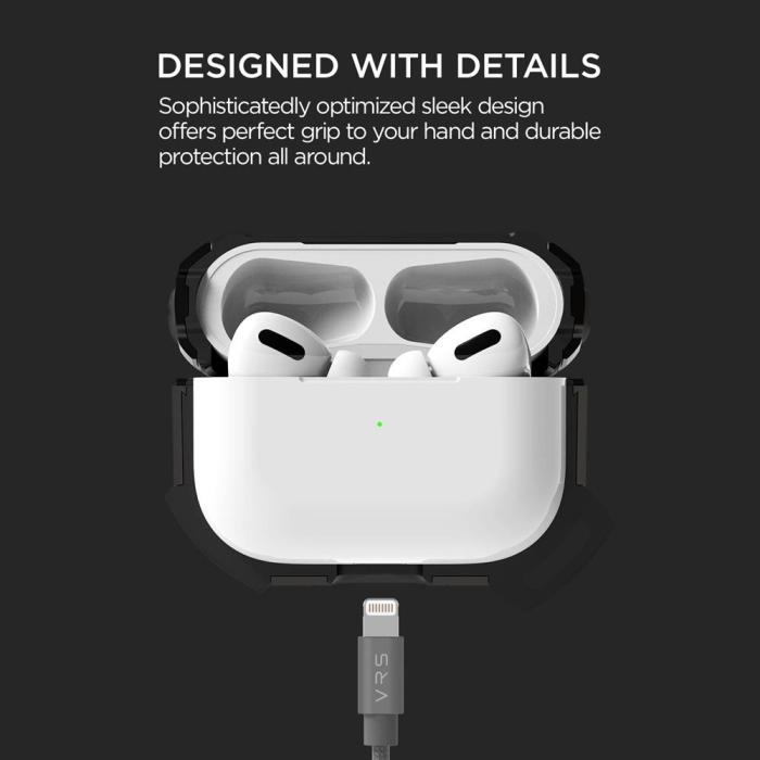 UTGATT1 - VRS DESIGN | Active Skal Apple Airpods Pro - Metal Black