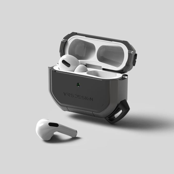 UTGATT1 - VRS DESIGN | Active Skal Apple Airpods Pro - Metal Black
