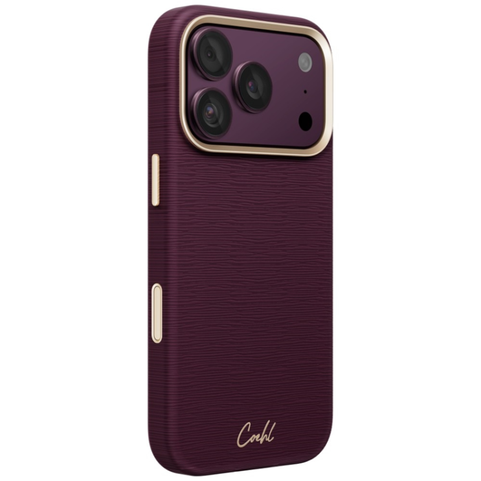 UNIQ - UNIQ Mobilskal till iPhone 18 Pro Max/17 Pro Max Coehl Mirelle - Burgundy