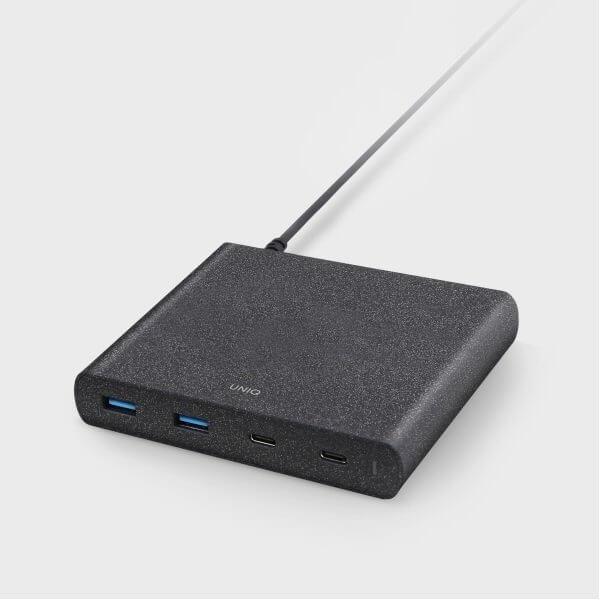 UNIQ HUB Surge 2x USB 3.0 + 2x USB-C PD 3.0 Svart | 3541 | AlltMobil