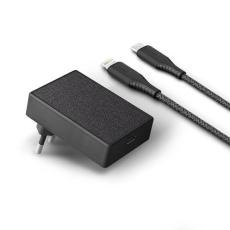 UNIQ - UNIQ USB-C PD 18W MFI + kabel USB-C lightning Svart