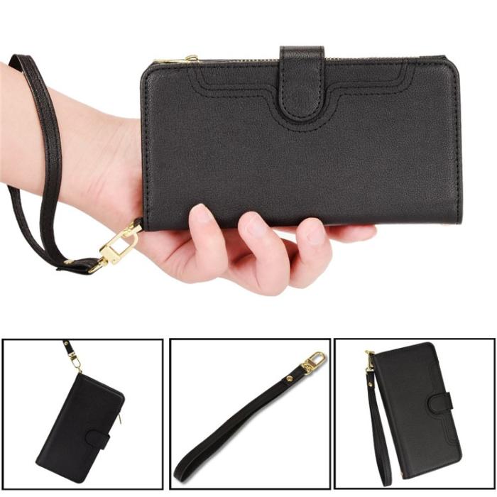 A-One Brand - Google Pixel 7 Pro Plånboksfodral Flip Zipper - Svart