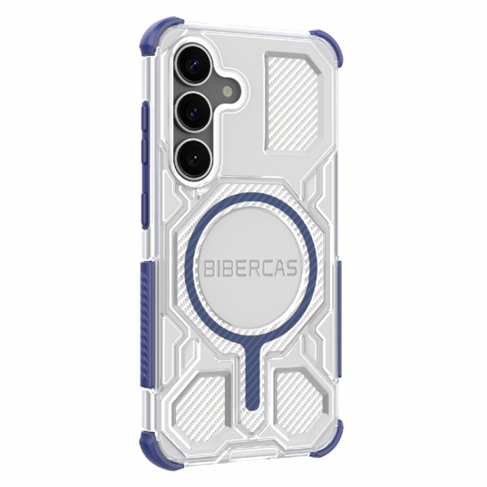 A-One Brand - BIBERCAS Galaxy S25 Plus Mobilskal MagSafe J-16 Transparent