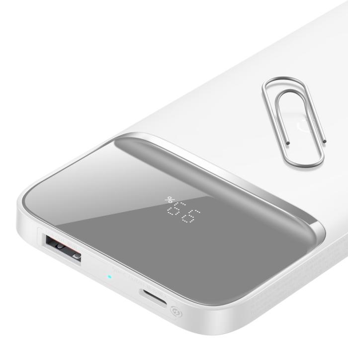 BASEUS - BASEUS Magnetic Magsafe Trådlös Powerbank 20W 10000mAh - Vit