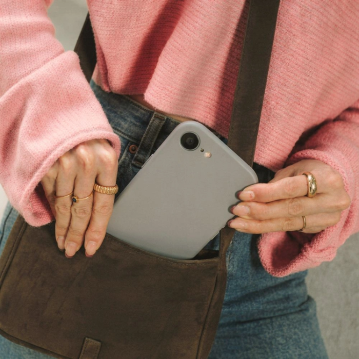 Tech-Protect - Tech-Protect Mobilskal För iPhone 16e/17e Magsafe Silikon - Stone Grå