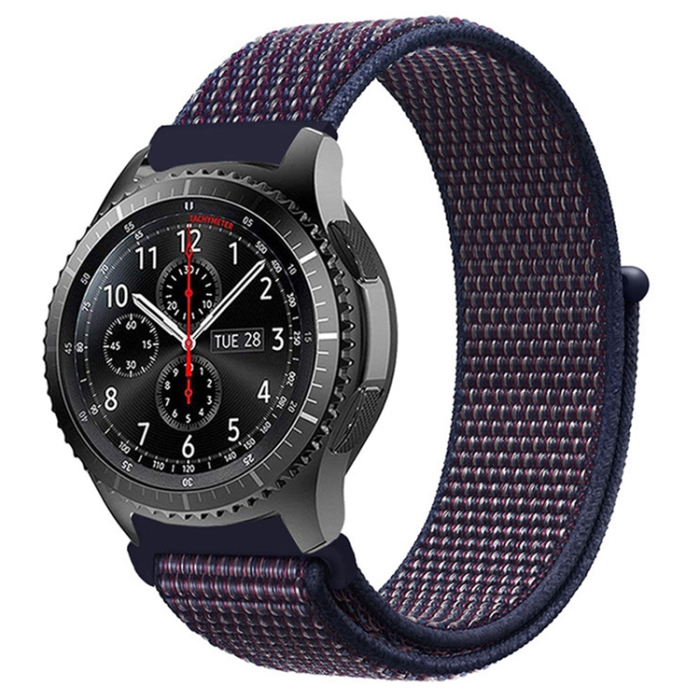 KALEBOL - Kalebol Galaxy Watch 6/6 Classic Armband Nylon Loop - Blå