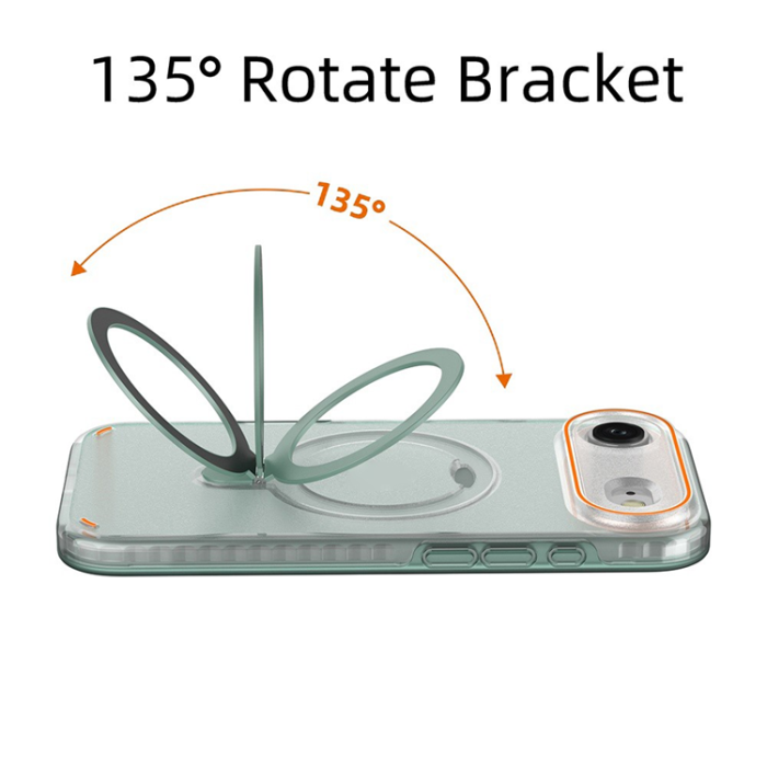 A-One Brand - iPhone Air Mobiskal MagSafe Med Kickstand TPU + PC - Rosa