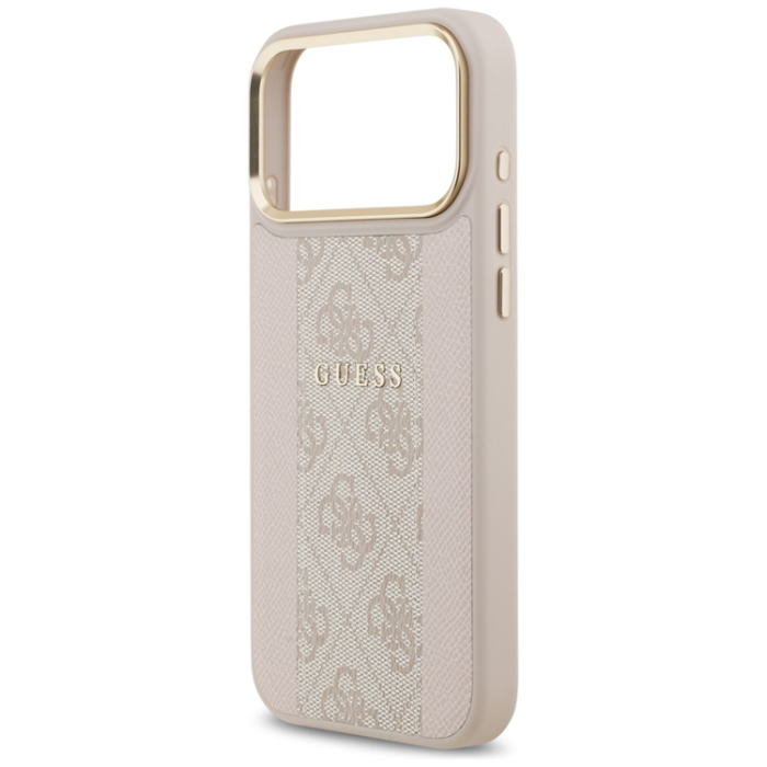Guess - Guess iPhone 17 Pro Max Mobilskal Magsafe Stripe - Rosa