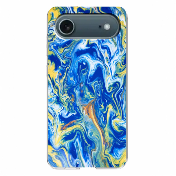 A-One Brand - iPhone Air Mobilskal Marble Pattern Printing Soft - Himmelsblå