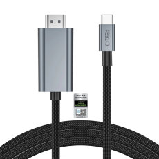 Tech-Protect - Tech-Protect USB-C till HDMI 2.1 Kabel 2m - Iron Gr&aring;