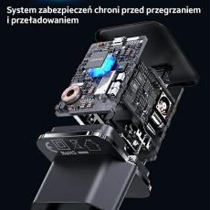 USAMS - USAMS V&auml;ggladdare T45 30W PD3.0+QC3.0 USB-C/Lightning (US-UX) - Svart