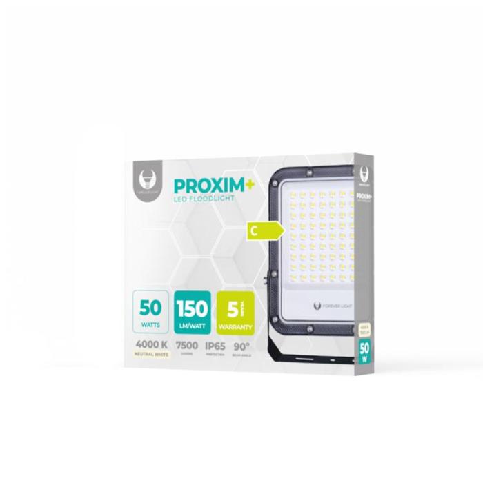 Forever Light - Forever Strålkastare LED PROXIM+ 50W 4000K 7500lm 230V IP65 150lm/W