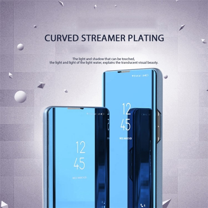 UTGATT1 - Galaxy A14 5G/4G Fodral Clear View Flip - Blå