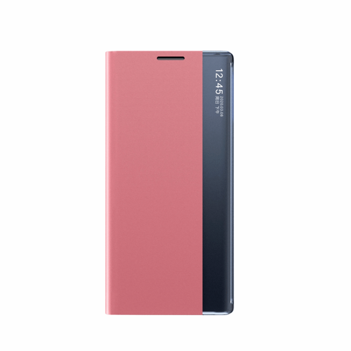 OEM - Galaxy S25 Fodral Sleep View med Flap - Rosa