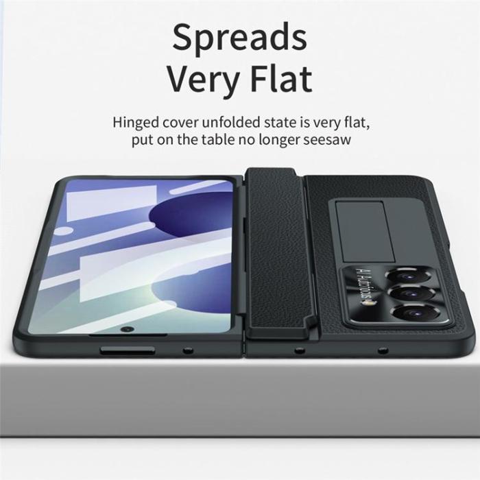 A-One Brand - Mobilskal För Galaxy Z Fold 8 med Skärmskydd - Svart