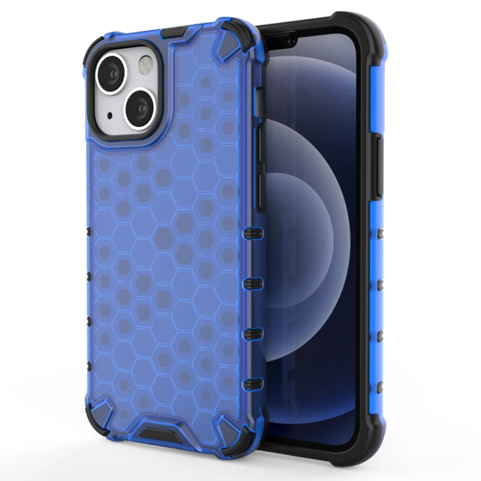 OEM - iPhone 13 mini Mobilskal Honeycomb Armor - Blå