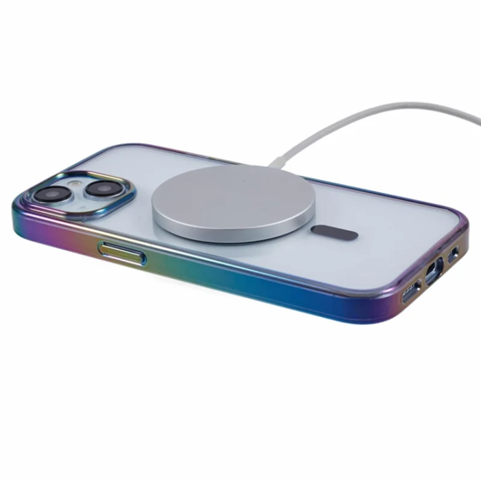 KIGC - KIGC iPhone 15 Mobilskal Magsafe Dazzling Color - Svart