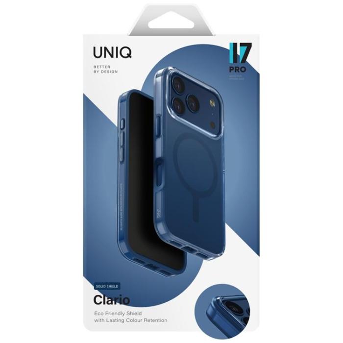 UNIQ - UNIQ iPhone 17 Pro Mobilskal MagSafe Clario - Blå