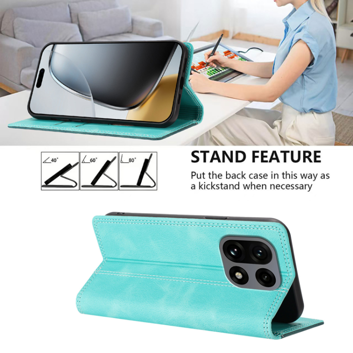 A-One Brand - OnePlus 15 Konstläder Plånboksfodral Färg Splicing RFID-Skydd