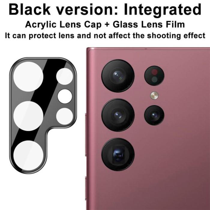 Imak - IMAK Galaxy S23 Ultra Kameralinsskydd i Härdat glas - Svart
