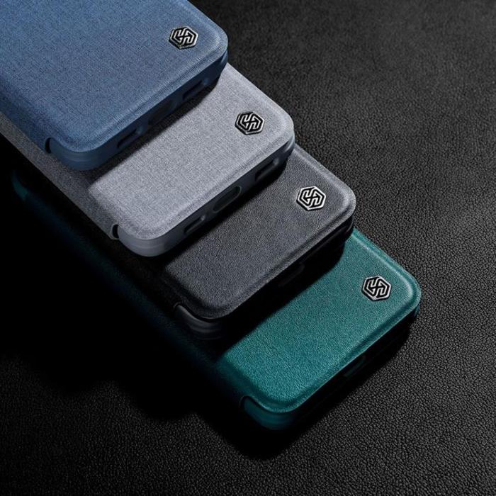 Nillkin - Nillkin iPhone 14 Plus Plånboksfodral Qin Cloth Pro - Grå
