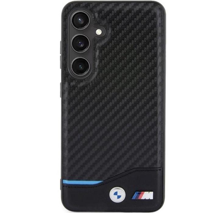 BMW - BMW Galaxy S24 Mobilskal Läder Carbon - Svart