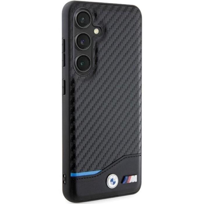 BMW - BMW Galaxy S24 Mobilskal Läder Carbon - Svart