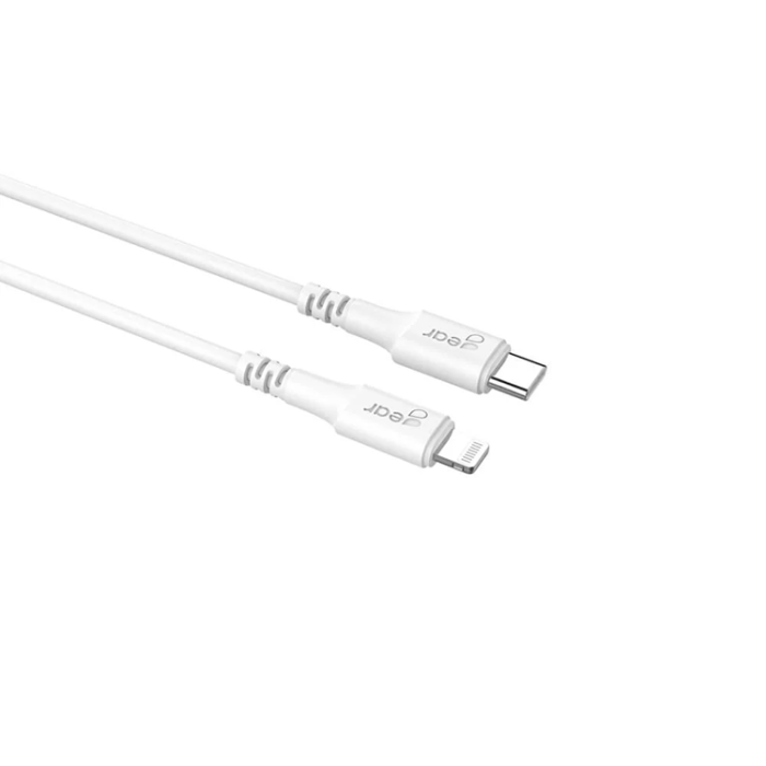 GEAR - Gear USB-C Till Lightning 0.5m Kabel MFI C94 - Vit