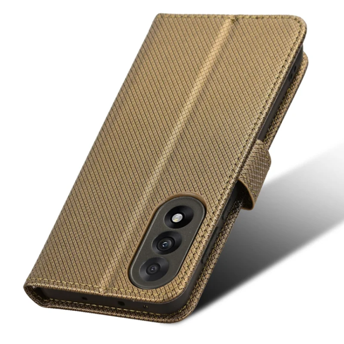 A-One Brand - OnePlus Nord 5 Plånboksfodral Diamond Texture - Brun