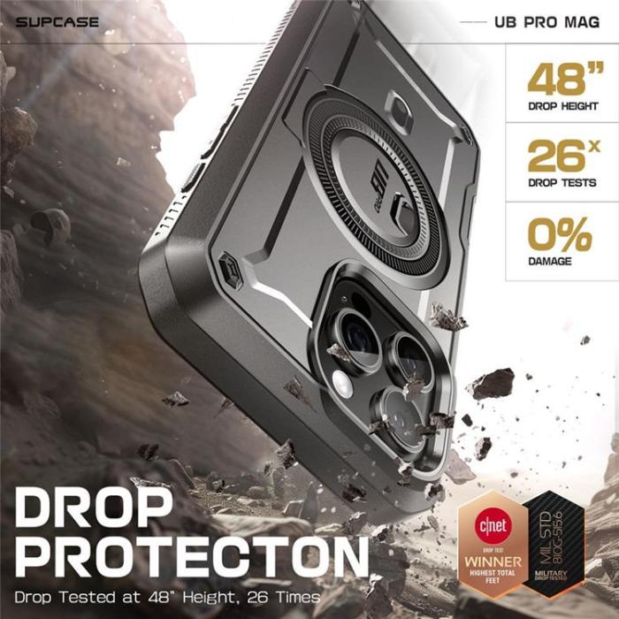 SupCase - Supcase iPhone 16 Pro Max Mobilskal Magsafe UB Pro - Svart