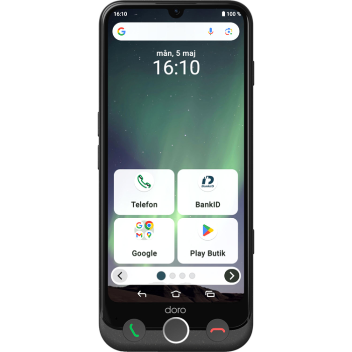 Denver - Doro Smartphone A31 4G Aurora 128GB - Grå