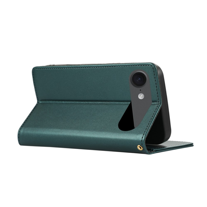 A-One Brand - iPhone 17 Air Plånboksfodral RFID Rhombus Läder - Grön