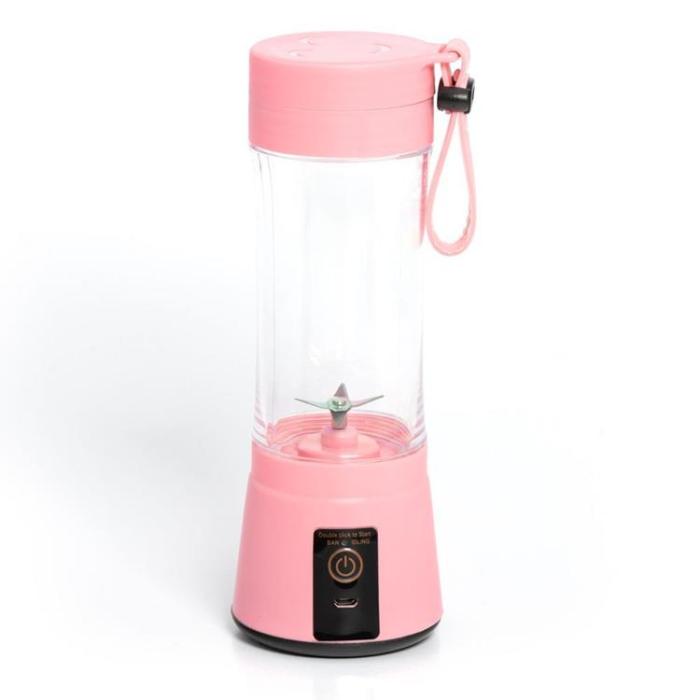 OEM - Bärbar Färsk Fruktmixer för Smoothie 380 ml - Rosa