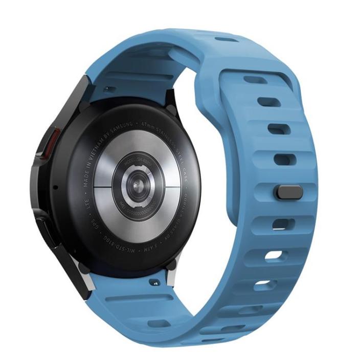 Tech-Protect - Galaxy Watch 4/5/5 Pro/6/7/FE Armband Silikon Line - Blå
