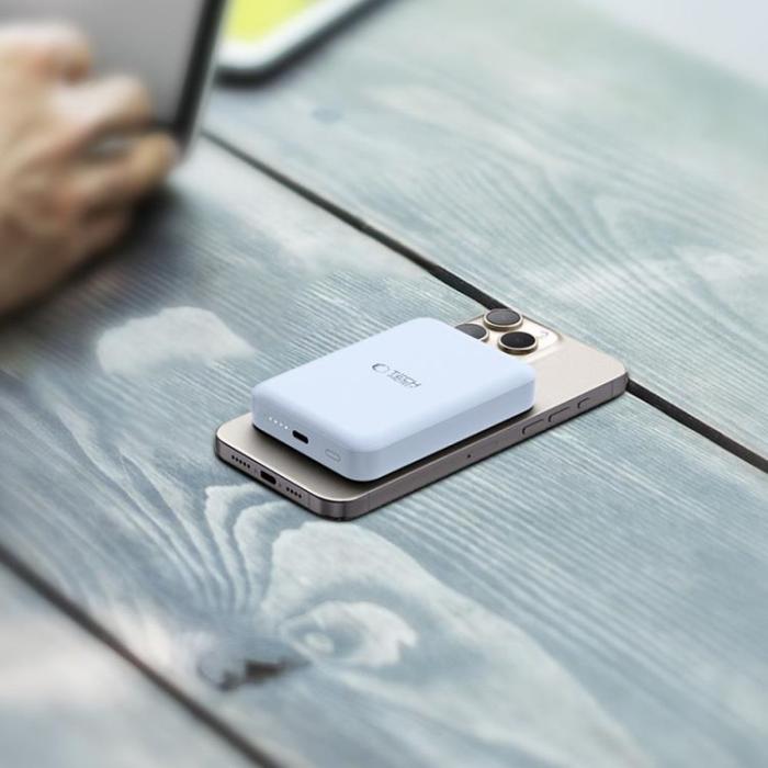 Tech-Protect - Tech-Protect Magsafe Powerbank 10000mAh PB11 LifeMag - Blå