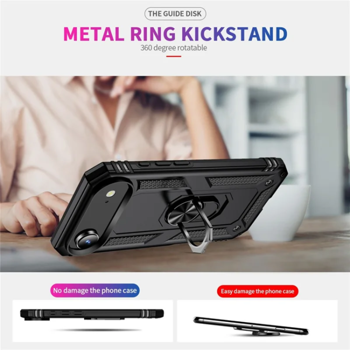 A-One Brand - iPhone 17 Air Mobilskal med Kickstand - Svart