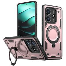 N/A - Mobilskal till Xiaomi Redmi Note 14 5G Plast Milit&auml;rskydd - Ros&eacute;guld