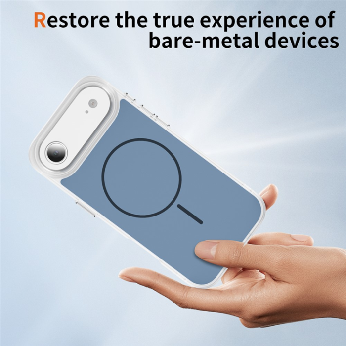 A-One Brand - iPhone Air Mobilskal MagSafe Skin Touch TPU PC - Blå