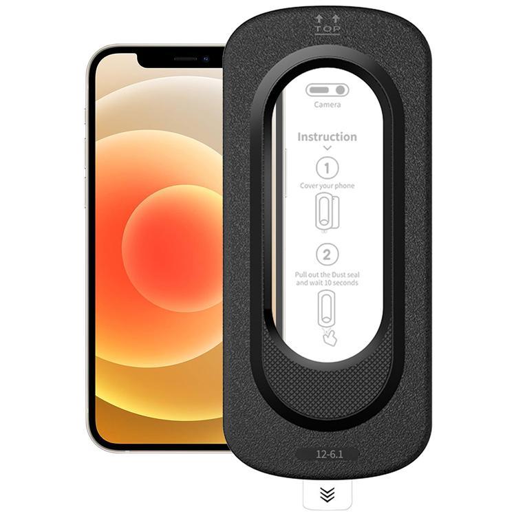 Härdat glas Skärmskydd För Apple iPhone 12 med Installationsverktyg | 5468 | AlltMobil