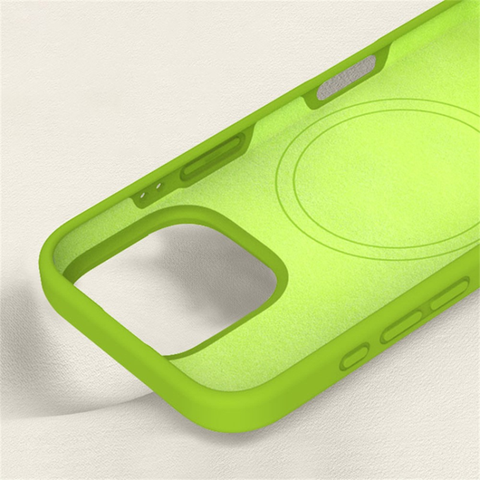 A-One Brand - iPhone 16 Pro Max Mobilskal Magsafe Liquid Silicone - Lila