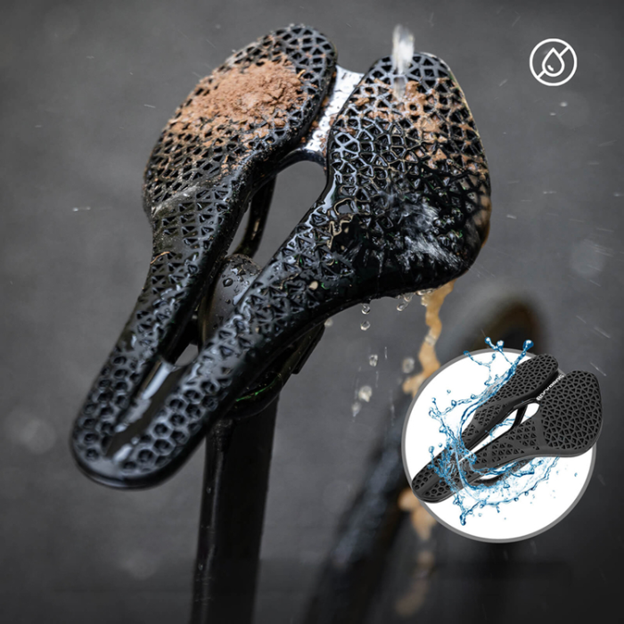 Rockbros - Rockbros Anatomisk 3D-Vattentät Cykelsadel LF0214 - Svart