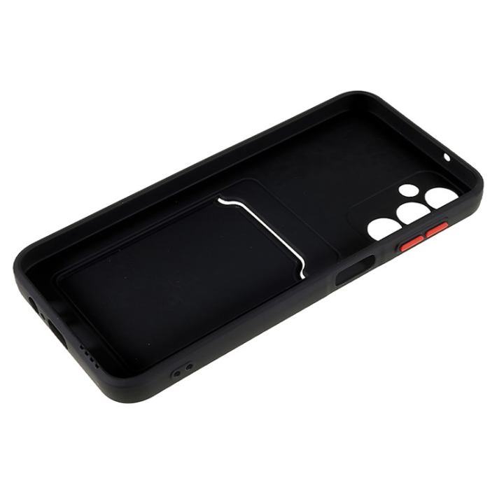A-One Brand - Galaxy A14 5G/4G Mobilskal Korthållare TPU Drop-proof - Svart