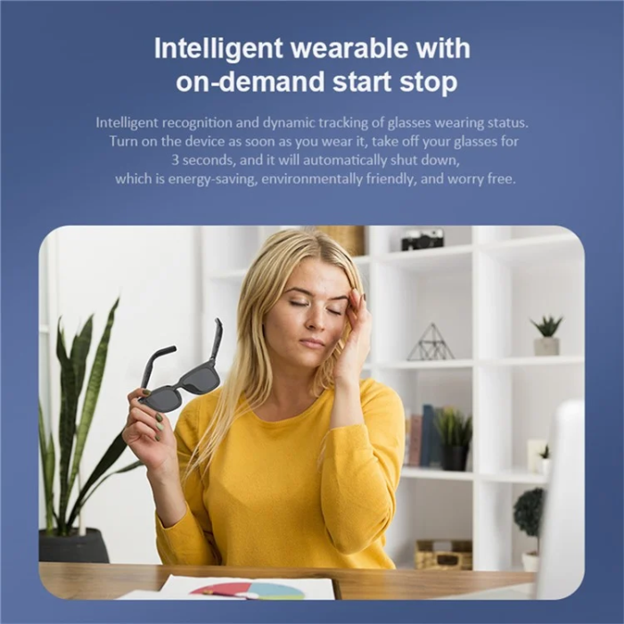 OEM - Smart Glasögon Bluetooth med Mic/Högtalare G06-L - Svart