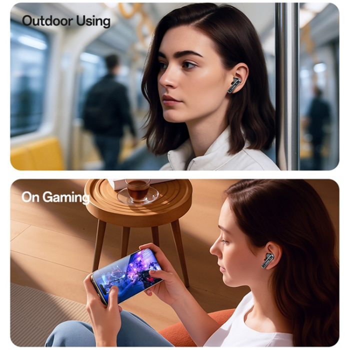 Yesido - YESIDO TWS Trådlösa Bluetooth-Hörlurar In-ear ANC + ENC TWS37 - Svart