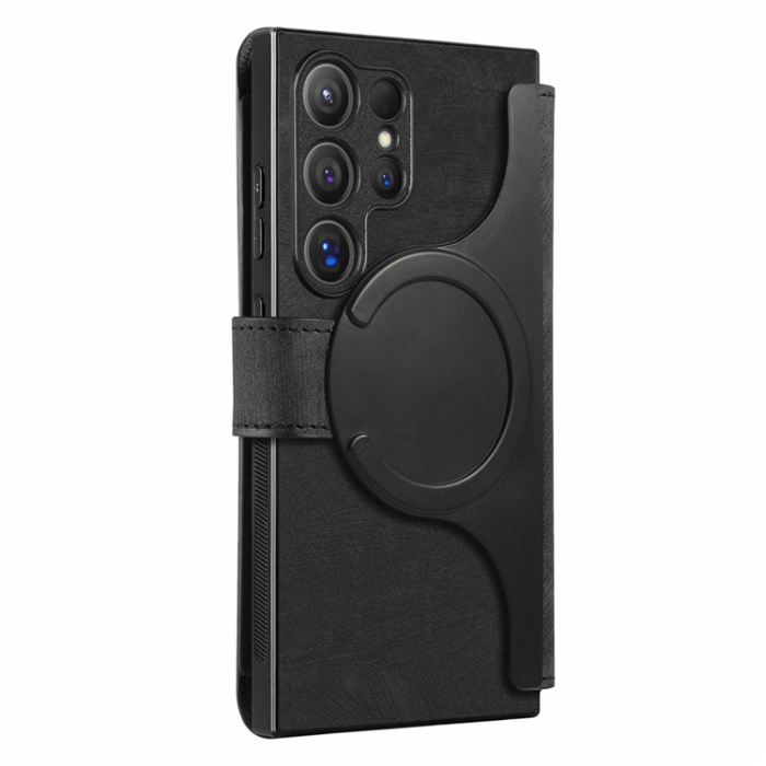 CASENEO - Caseneo Plånboksfodral För Galaxy S26 Ultra Magnetic Läder - Svart