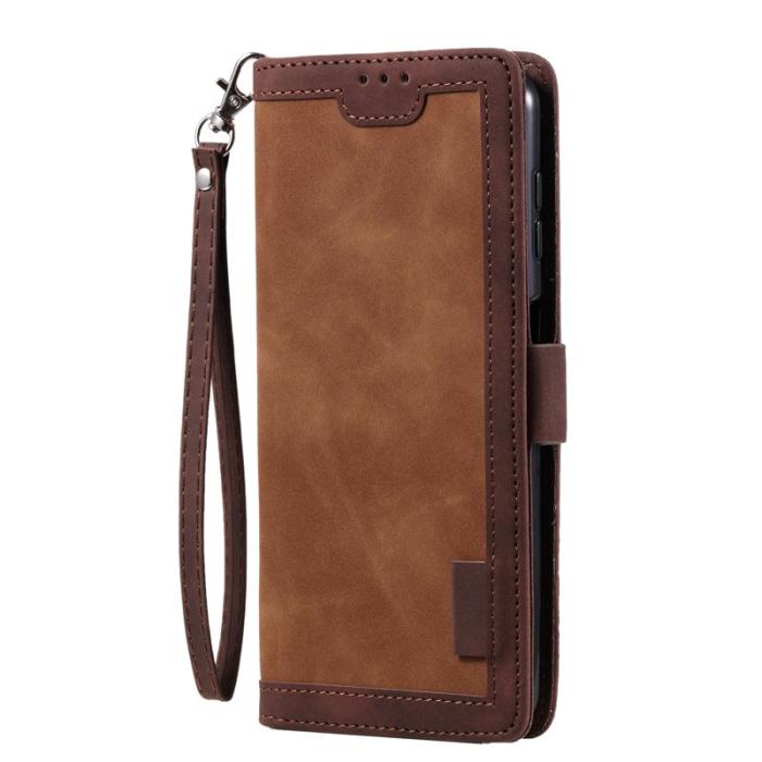 OEM - Samsung Galaxy S26+ Plånboksfodral RFID-Skydd Konstläder Ställ - Brun