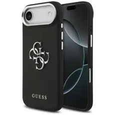 Guess - Guess iPhone 17 Air Mobilskal Grained Big 4G Classic Logo - Svart
