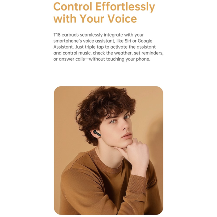 BLACK SHARK - BLACK SHARK TWS Trådlösa Bluetooth-Hörlurar In-ear T18 - Svart