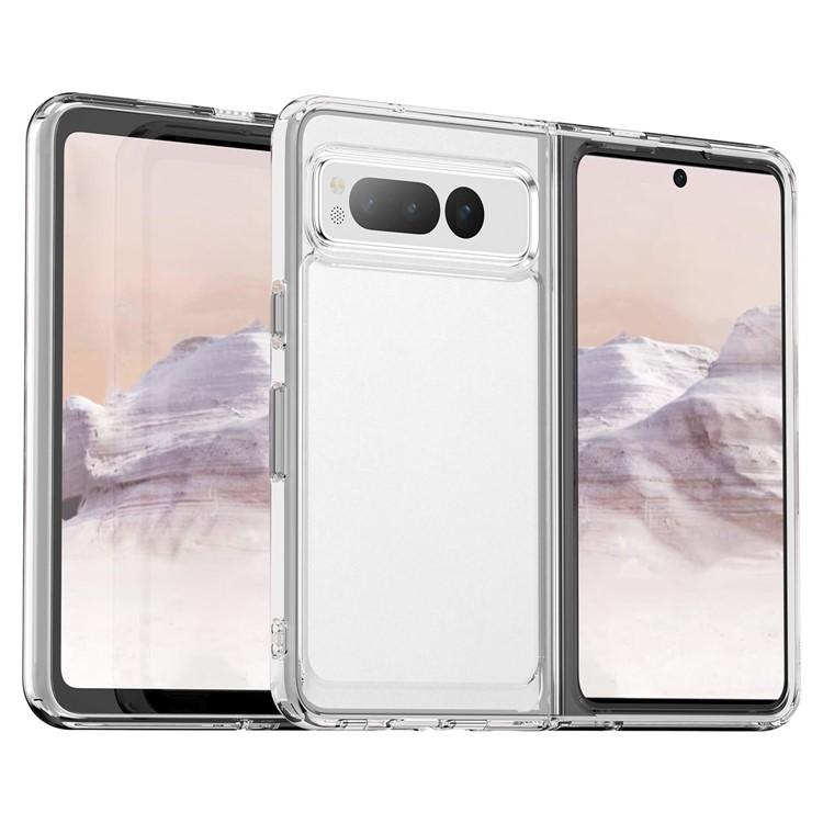 Google Pixel Fold Mobilskal Anti-Scratch TPU + Acrylic - Transparent | 2353 | AlltMobil