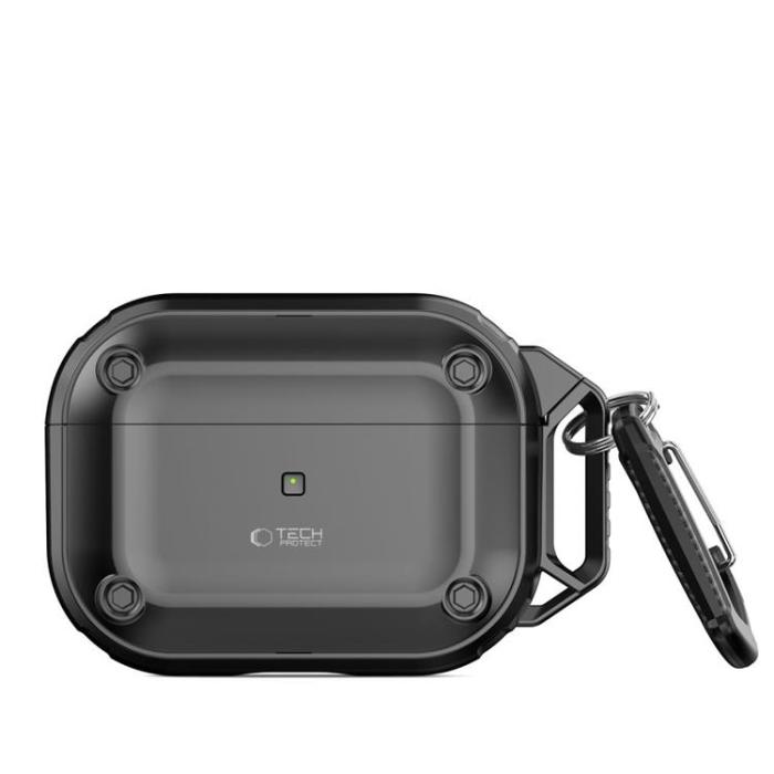 Tech-Protect - Tech-Protect Apple Airpods Pro 1/2 Skal Rough Hook - Svart
